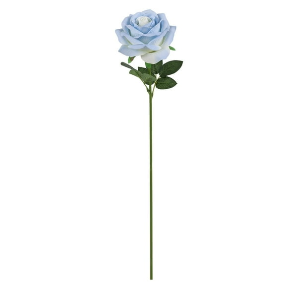 Fake Roses, Artificial Flowers With Long Stems, Single Artificial Rose,19.7 Inch Realistic Faux Silk Rose, Elegant Roses For Bridal Wedding, Valentine's Day, Mother's Day Gift, 1Pc(Blue,19.7x2")