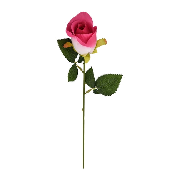 Fake Roses, Artificial Flowers With Long Stems, Single Artificial Rose,19.7 Inch Realistic Faux Silk Rose, Elegant Roses For Bridal Wedding, Valentine's Day, Mother's Day Gift, 1Pc(Red,19.7x2")