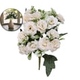 thumbnail image 1 of Fake Roses Artificial Flowers for Outdoors Spring Valentines Day Decorations, UV Resistant Fake Flower Bouquet Faux Silk Roses for Wedding Home Cemetery Summer Decor, 1 of 5