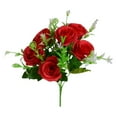 thumbnail image 1 of Fake Roses Artificial Flowers Red Roses with Long Stems Realistic Faux Silk Rose Bouquets for Wedding Bridal Shower Centerpieces Floral Arrangements Party Valentines day Flowers(Red,), 1 of 9