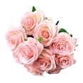 thumbnail image 1 of Fake Roses Artificial Flowers Red Roses with Long Stems Realistic Faux Silk Rose Bouquets for Wedding Bridal Shower Centerpieces Floral Arrangements Party Valentines day Flowers(Light Pink,17.32"), 1 of 9