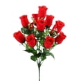 thumbnail image 1 of Fake Roses Pick Artificial Flowers Red Roses with Long Stems Realistic Faux Silk Rose Bouquets for Wedding Bridal Shower Centerpieces Floral Arrangements Party Valentines day Flowers, 1 of 7