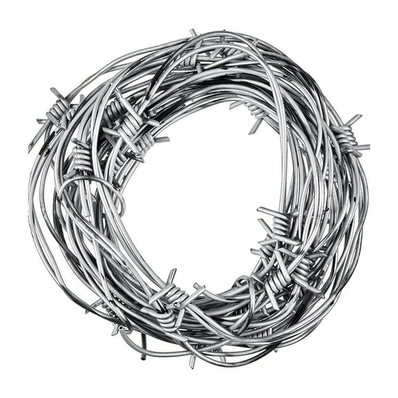 Fake Rusted Barbed Wire Decoration Plastic Barb Wire Props for Western Party Halloween Christmas Tree Decorations