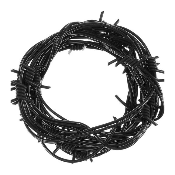 Fake Rusted Barbed Wire Decorations Falese Wires Rusty Barbed Wire Wreath for Western Party Christmas Decors