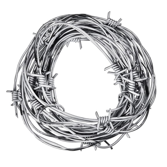 Fake Rusted Barbed Wire Plastic Barb Wire Props for Christmas Party Decorations