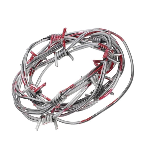 Fake Rusted Barbed Wire Plastic Barb Wire Props for Christmas Party Decorations