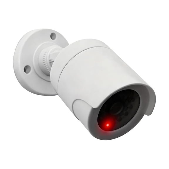 Fake Security Camera with Flashing Red LED Light 180 Degree Rotation Compact Design Cameras for Home Theft Prevention