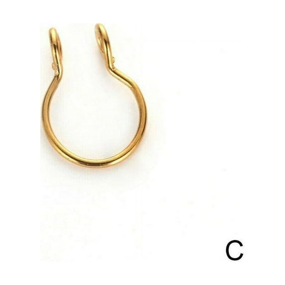 Fake Septum Ring Nose Non Pierced Cuff Silver Gold Jewelry Fake Faux Piercing NEW