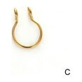 thumbnail image 1 of Fake Septum Ring Nose Non Pierced Cuff Silver Gold Jewelry Fake Faux Piercing R4E2, 1 of 9