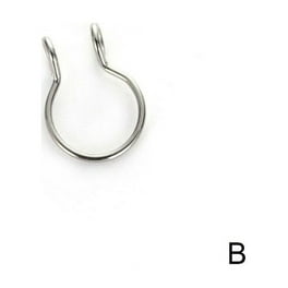 Stainless Steel Fake Septum Nose Ring Non Piercing Septum Ring Fake Nose Rings with 12PCS Replacement Balls Spike Walmart
