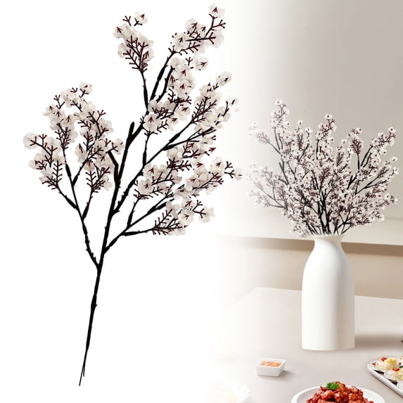 Fake Silk Small Wildflower Stems, Faux Flowers for Vase, Home Wedding DIY Floral Arrangements, Indoor Outdoor Table Centerpiece Decor