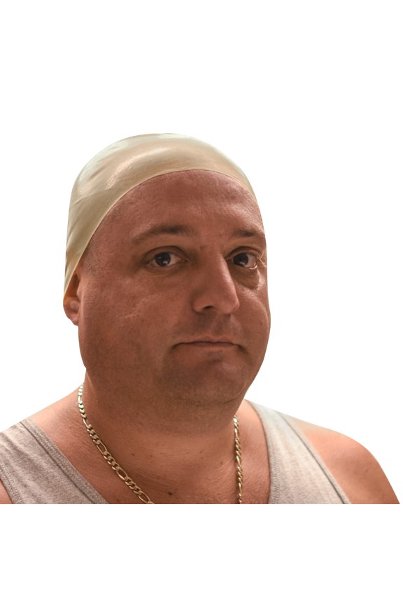 Fake Skin Bald Cap Adult Head Wig Caps SFX Makeup Cosplay Halloween Party Costume Accessory