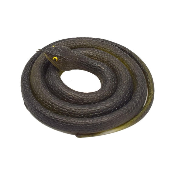 Fake Snakes, Realistic Rubber Snake, Lifelike Large Plastic Snake Props to Scare Birds Squirrels Away, Garden Deterrent Outdoor Halloween Decorations Prank Toys