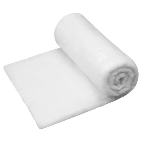 Fake Snow Blanket Roll, Artificial Snow for Christmas Village Decor, White Snow Mat for Holiday Table, Tree, and Winter Display