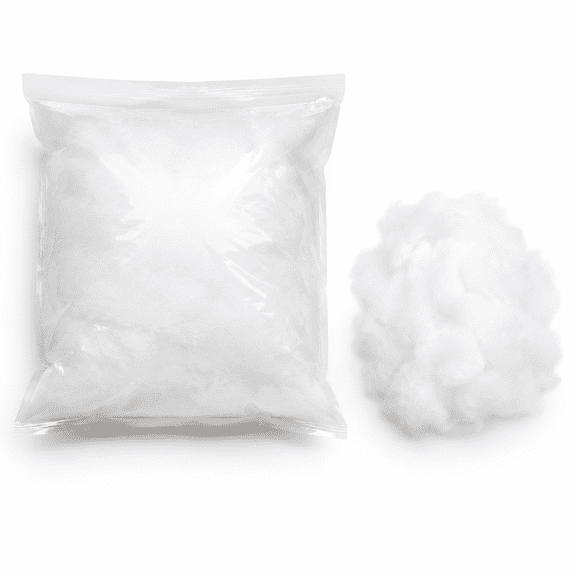 Fake Snow Decorations 7 Ounce, High Resilience Fluffy Fiber Stuffing Artificial Snow Cotton for Christmas Village Display, Tree, Table