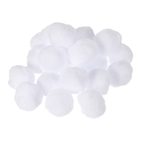 Fake Snow balls Toys White 2 Inch Artificial Snow Plush Balls for Christmas Decoration Indoor Winter Home 120 Pcs