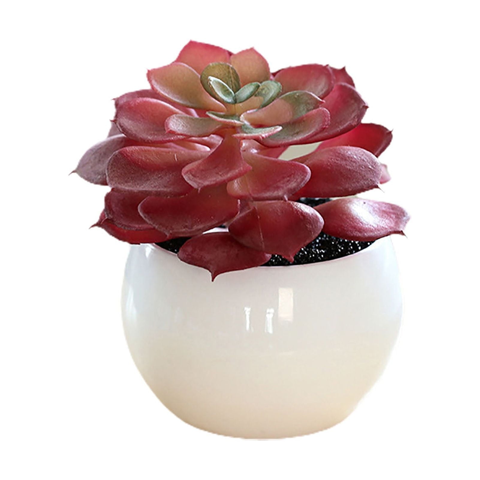 Zhuge Artificial Succulents In Cement Pots W/Hanging Leg, Fake - View #7