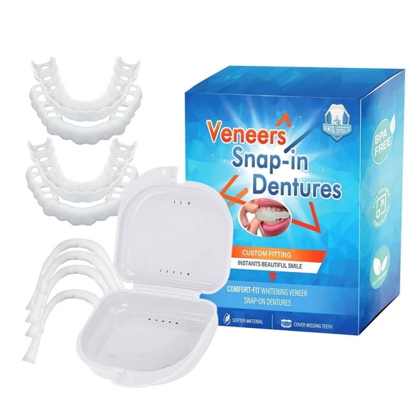 Fake Teeth, Denture Teeth, Confidence Smile Temporary Teeth