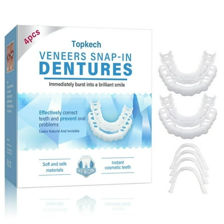 Fake Teeth, False Teeth, Confidence Smile Temporary Denture Teeth