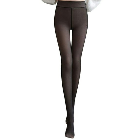 Fake Translucent Warm Pantyhose Leggings Slim Stretchy Soft Tights for Winter Outdoor