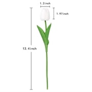 Fake Tulips Artificial Flower, 13 Inch Real Touch Tulip PU Flower for Decoration, DIY Vase, Mothers Day Easter Valentines Gifts