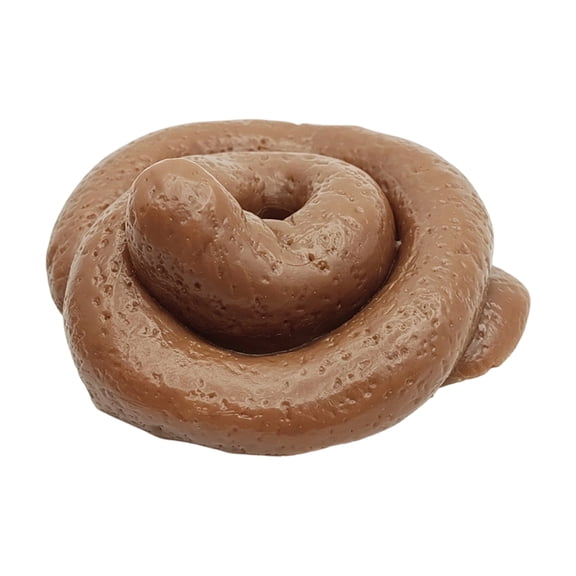 Fake Turd Toy, Realistic Squishy Fake Poop, Floating Fake Dog Poop, Novelty Gag Gift for Prank Games (Small Spiral Brown Fake Poop)