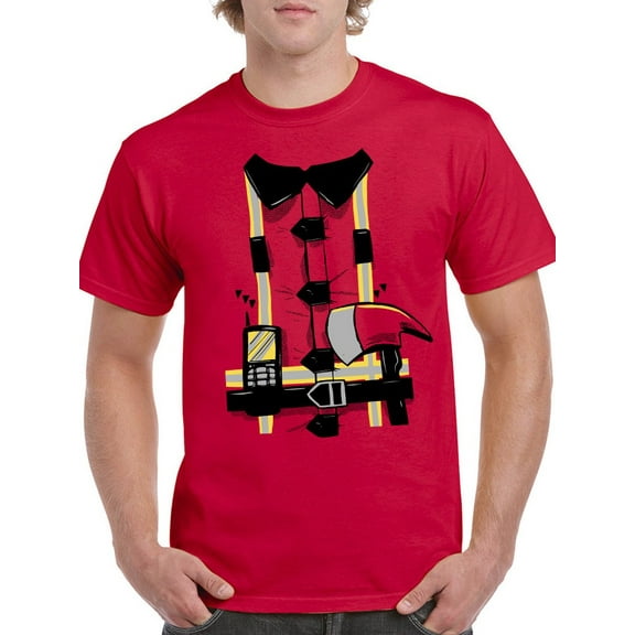 Fake Uniform T-Shirt Men -Smartprints Designs, Male Medium