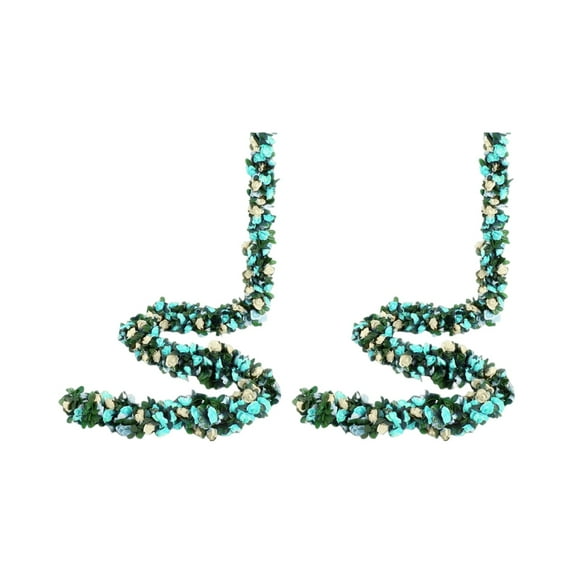 Fake Vines Artificial Flowers Flower Garland Vine Garland Spring Decor Hanging Vines 2 Pcs 8.2 FT Flower Garland Hanging Floral Vines for Wedding Party Home Office Decorations