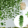 thumbnail image 1 of Fake Vines Bedroom with Fake Leaves, Hanging Artificial Green Wreaths Ivy Vine Plants for St. Patrick's Day Christmas Wall Decoration Aesthetics, 1 of 6