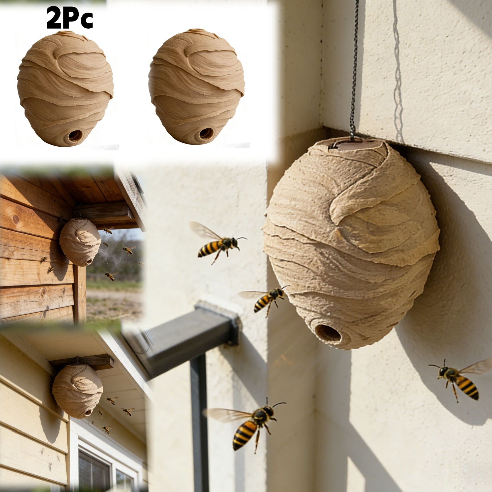 Fake Wasp Trap Nest Decoy,3D Printed Realistic Wasp Hornet Jacket