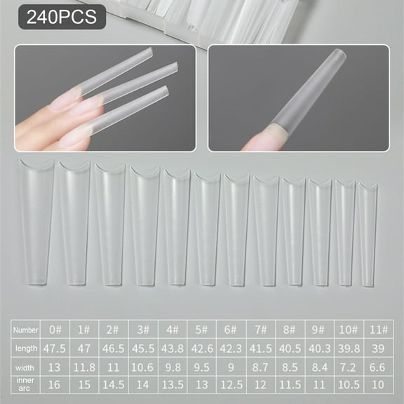 Fake nails suits,Nail Tool Nails Cover False Nail Tips - Nail Tips Nail - Off Nail Cover False - Nails Stick-on Fake False Nails - Stick-on Fake Nails Complete Nail Soak Off | 240pcs Nails