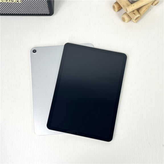 Fake tablet simulation prop tablet, black screen decoy tablet, non-working tablet for children to play or for display, display tablet looks like tablet air 5