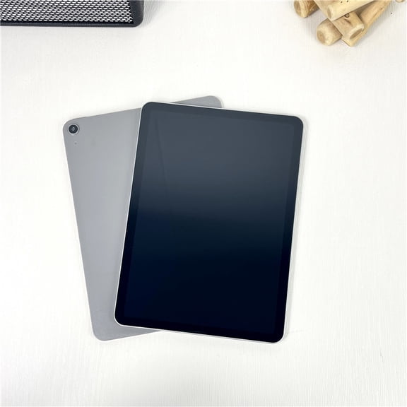 Fake tablet simulation prop tablet, black screen decoy tablet, non-working tablet for children to play or for display, display tablet looks like tablet air 5