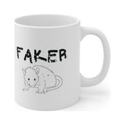 Faker Mug, Opossum Possum Mug, Cute Possum, Funny Possum Gift, Coffee Mug