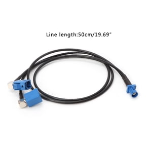Fakra Male Adapter To 2 Fakra Female Combined Cable Replacement RG174 Y Type Splitter for Car Seats Accessories