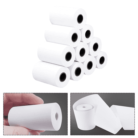 Fakrich 2.2"x 1.2" Thermal Paper for Receipts, 10 Rolls of Receipt Paper Compatible with Wide Range of POS Systems for Use Cash Registers Printer, ATM Machine