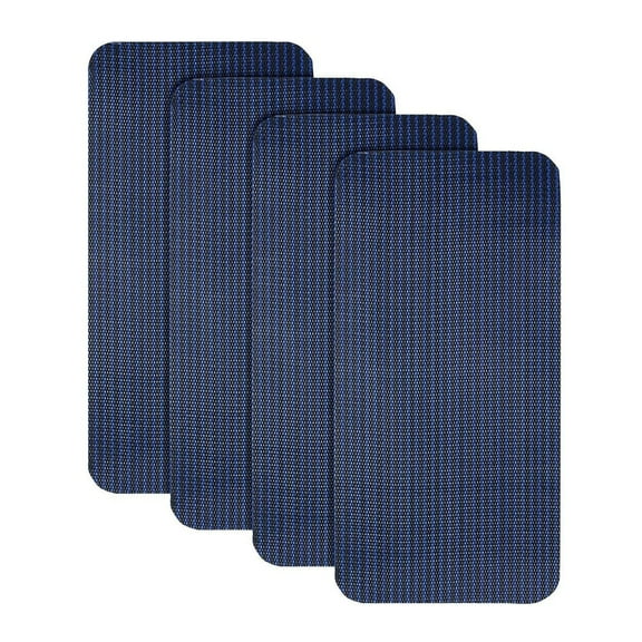 Fakrich 4 Pcs Swimming Pool Cover Repair Kit, Blue Pool Safety Cover Patch Kit , Self-Adhesive Mesh Pool Cover Saver Patch Kit