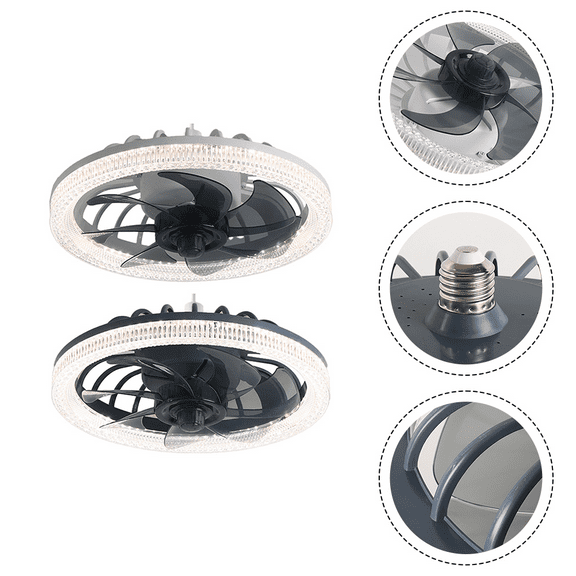 Fakrich Ceiling Fans with Lights and Remote, Low Profile Ceiling Fan with Stepless Dimming Lighting, 12 Inch Flush Mount Ceiling Fan for Bedroom and Home,Green