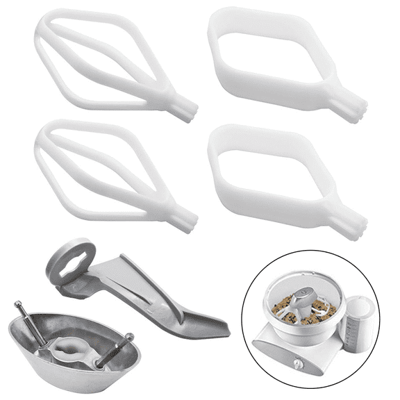 Fakrich Cookie Paddles, Cake Paddle & Dough Hook Extender Kit for Bosch Plus Stand Mixers, Nu-Trimill Artiste Mixers, Used In Conjunction With Metal Drives