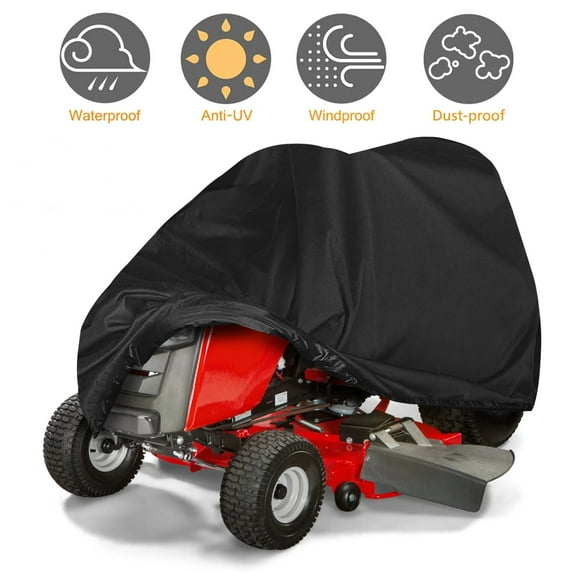 Fakrich Riding Lawn Mower Cover, Waterproof Tractor Cover Fits Decks up to 55",Heavy Duty 420D Polyester Oxford,Water Resistant Covers for Your Rider Garden Tractor 55"L x 35"W x 26"H