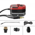 thumbnail image 1 of Fakrich Steam Cleaner, 2500W High Handheld Steam Cleaner, 6 High Speeds Pressure Temperature Steam Cleaning Machine with 3 Brush Heads for Kitchen Furniture Bathroom Car (Red), 1 of 6