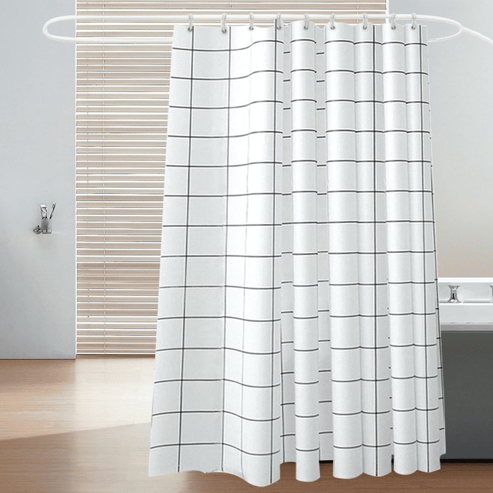 Fakrich Waterproof Fabric Shower Curtain Liner with Metal Grommets and ...