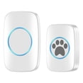 thumbnail image 1 of Fakrich Wireless Pet Doorbell,Wireless Home Doorbell,Pet Wireless Touch Doorbell, Waterproof Induction Smart Pet Doorbell One Drag One Training Dog,60 Melodies，White, 1 of 8