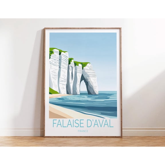 Falaise DAval France Scenic Nature Print Unframed Paper Print