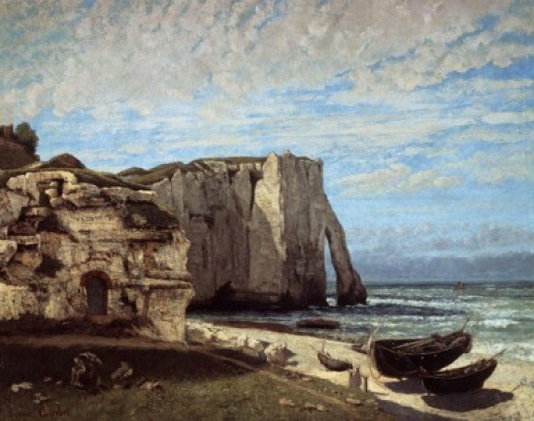 Falaises dEtretat Apres lOrage The Cliffs Of Etretat After A Storm 1870 Gustave Courbet (1819-1877 French) Musee dOrsay Paris France Canvas Art - Gustave Courbet (24 x 36)