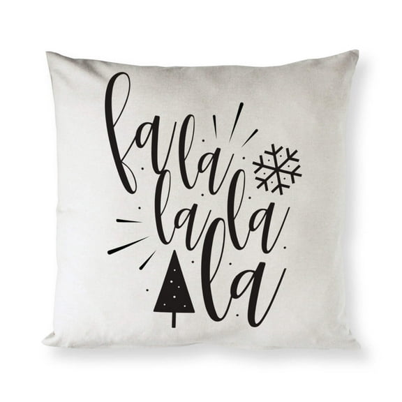 Falalalala Christmas Holiday Pillow Cover