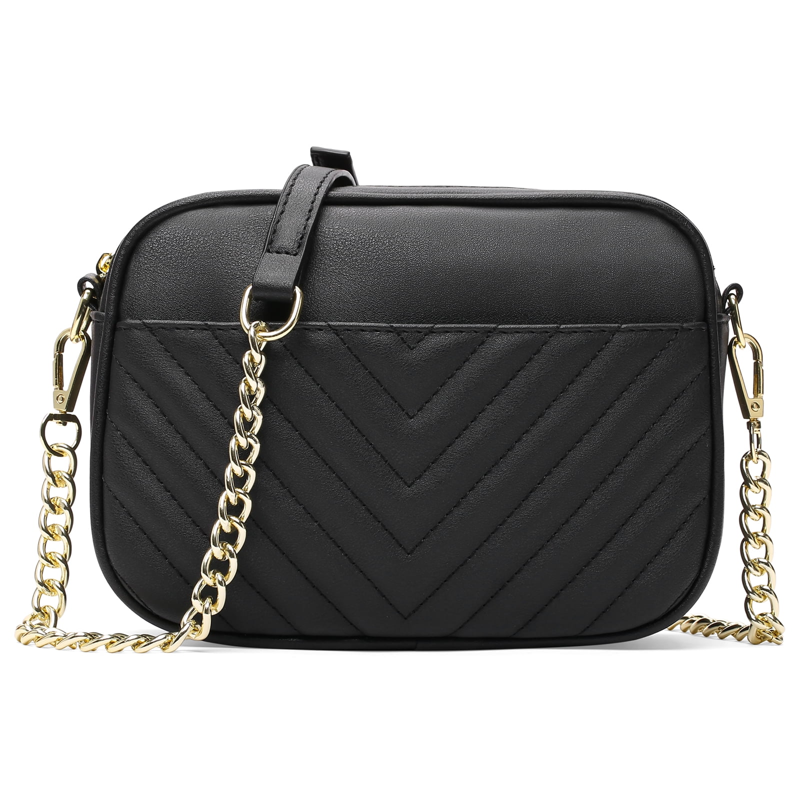 Hanbella Small Black Crossbody Phone Bag Purse For Women Teens Girls Lightweight Multi-Pockets Shoulder Bags Phone Wallet