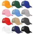 thumbnail image 1 of Falari 12 Pack Bulk Wholesale Mesh Trucker Hats 6 Panel Baseball Caps for Men and Women - Assorted Group 1, 1 of 7