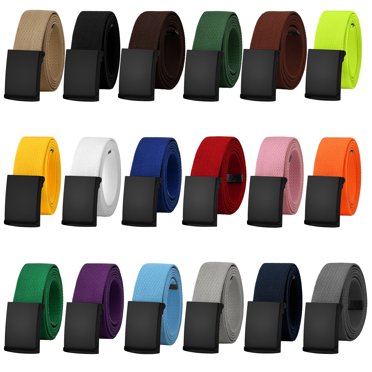 Adjustable Cut-to-Fit Rubber Jelly Silicone Casual Belt – Men’s One Size, Buckle Included, Made In USA