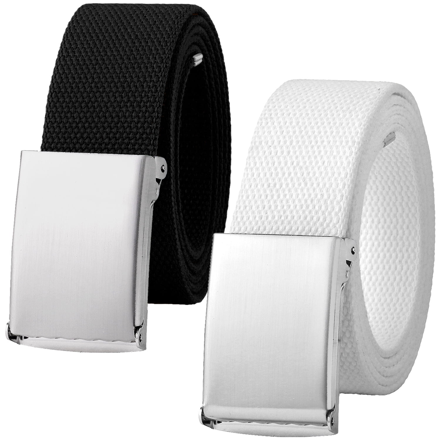 Falari 2-Pack Canvas Web Belt Fully Adjustable Cut to Fit Falari 2-Pack Canvas Web Belt Fully Adjustable Cut to Fit